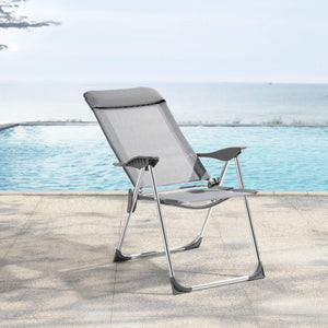 2x Errenteria camping chair set of 2 light gray 