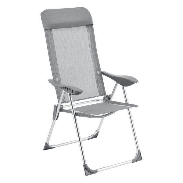 2x Errenteria camping chair set of 2 light gray 