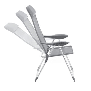 2x Errenteria camping chair set of 2 light gray 