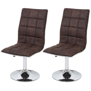 2x Esszimmerstuhl Dieburg vintage dunkelbraun