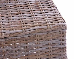 2x Esszimmerstuhl Kubu-Rattan ~ mit Sitzkissen