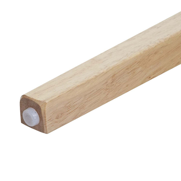 2x Esszimmerstuhl, Küchenstuhl, Stoff/Textil Massiv-Holz helles Gestell, orange