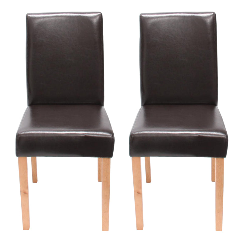 2x Esszimmerstuhl Littau ~ braun helle Beine