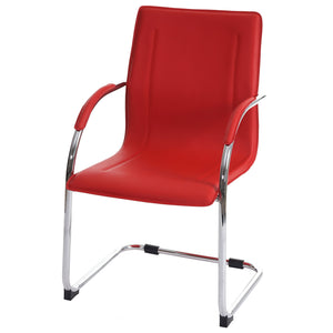 2x Esszimmerstuhl Samara, Freischwinger rot