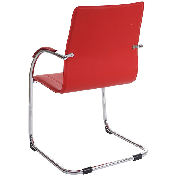 2x Esszimmerstuhl Samara, Freischwinger rot
