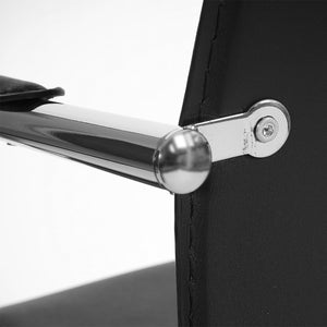 2x Esszimmerstuhl Samara, Freischwinger schwarz