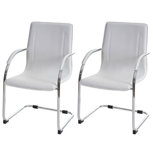 2x Esszimmerstuhl Samara, Freischwinger weiss