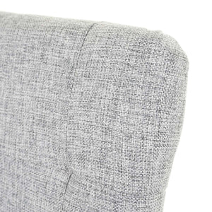 2x Esszimmerstuhl Stoff/Textil grau helle Beine