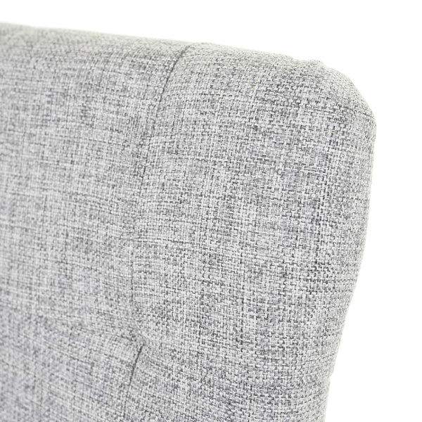 2x Esszimmerstuhl Stoff/Textil grau helle Beine