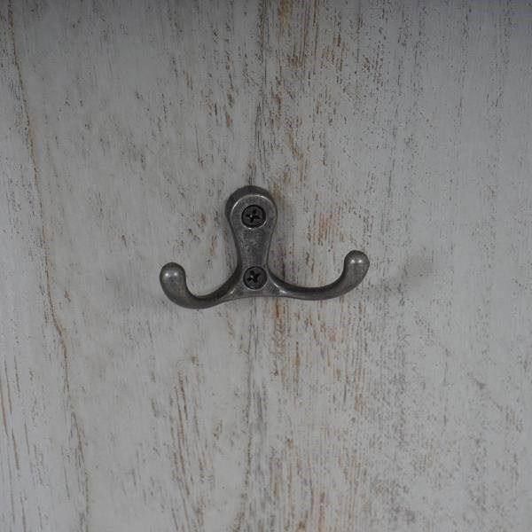 2x Garderobe Wandgarderobe ~ grau