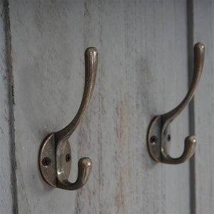 2x Garderobe Wandgarderobe ~ grau
