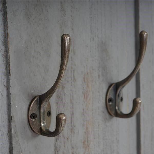 2x Garderobe Wandgarderobe ~ grau