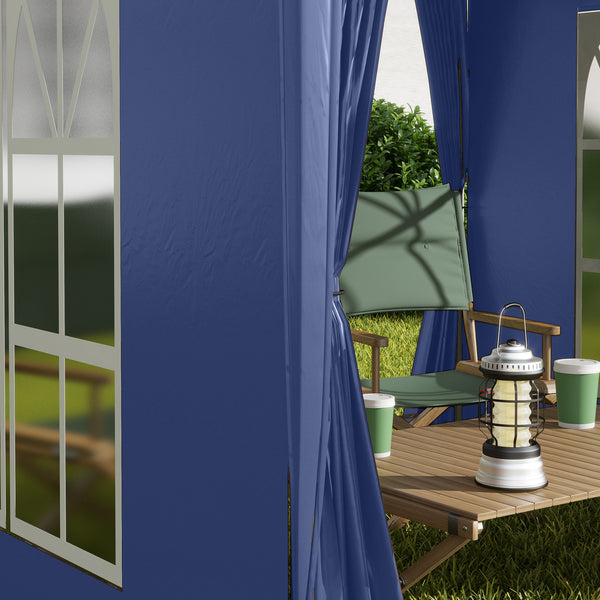 2x2m Faltpavillon mit Fenster & Tür wetterfest