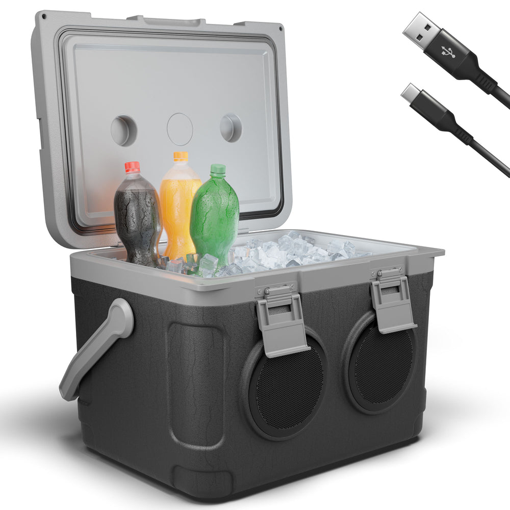 3-in-1 Musikkühlbox mit Bluetooth 21l tragbar & stylisch