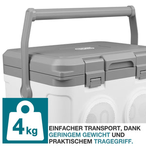 3-in-1 Musikkühlbox mit Bluetooth 21l tragbar & stylisch