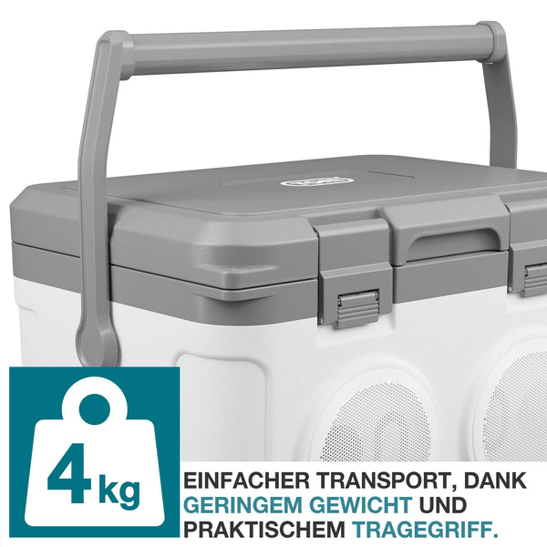 3-in-1 Musikkühlbox mit Bluetooth 21l tragbar & stylisch