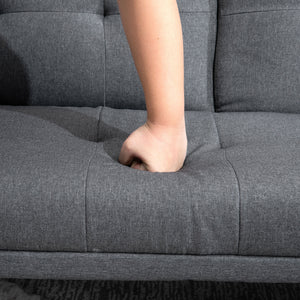 3-Sitzer Sofa Gästebett mit Becherhalter Dunkelgrau