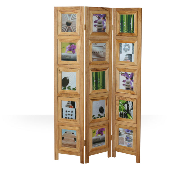 3-panel folding screen room divider photo wall nature