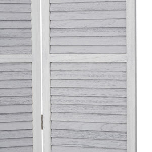 Paravent en bois à 3 panneaux, gris