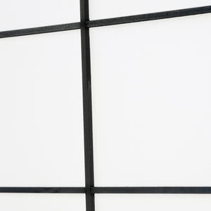 3-panel wooden room divider, black