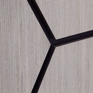 8er Set Akustikpaneele Wandpaneele Hexagon Wabe 76 x 62 cm Grau Holz 3D