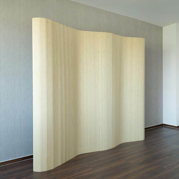Paravent Bambusraumteiler 195x250 natur