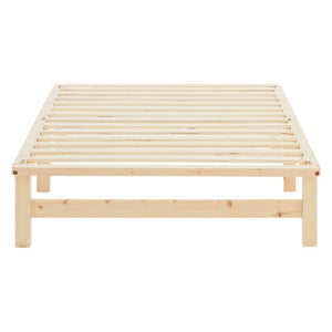 Palettenbett 100x200 cm mit Lattenrost Natur