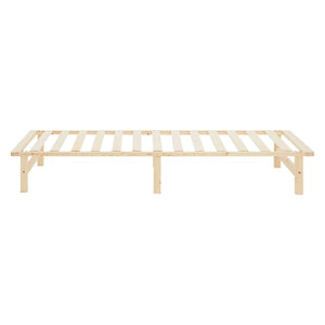 Palettenbett 100x200 cm mit Lattenrost Natur