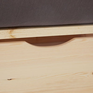 Palettenbett 100x200 cm mit Lattenrost Natur