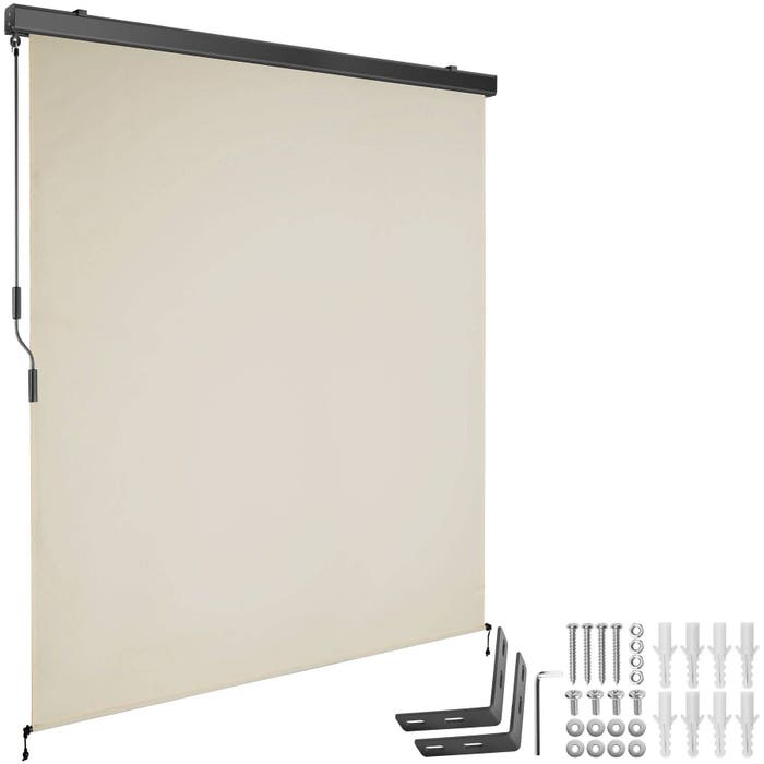 Tenda da sole verticale Eloise, beige, 160 x 250 cm 