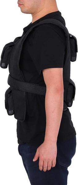 30 kg Trainingsweste Gewichtsweste Krafttraining Fitness Oxford Eisen Schwarz