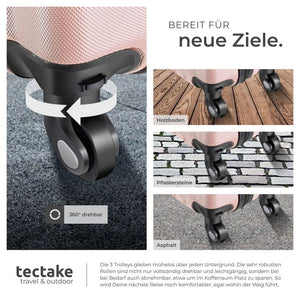 Hartschalenkoffer-Set Cleo roségold mit Zubehör