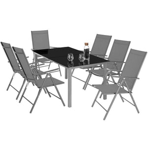 Gartenstuhl Marcellino anthrazit 4er Set