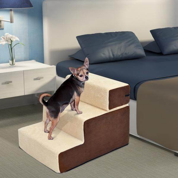Haustiertreppe | Einstiegshilfe | 54 x 40 x 39cm | Beige