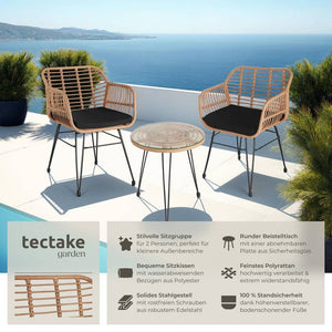 Rattan Sitzgruppe Molfetta natur