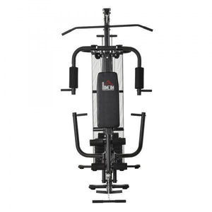 Gym Kraftstation Fitnessstation Multigym Fitnessgerät inkl. Gewichten Metall PU
