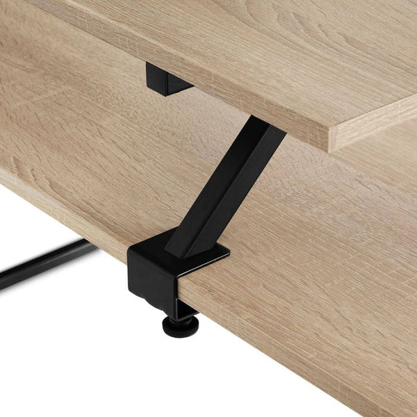 Schreibtisch Melrose Industrial Holz hell, Eiche Sonoma
