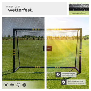 Fussballtor Harry wetterfest schwarz 306 x 121 x 206 cm