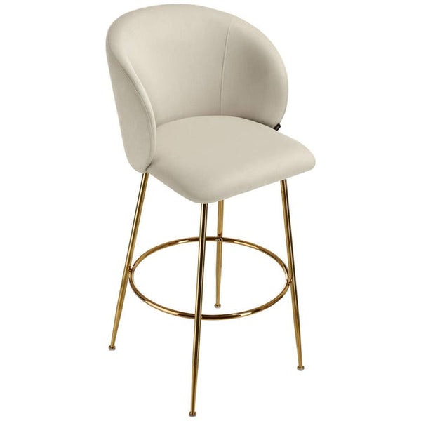 Barstuhl Luana creme/gold 6er Set