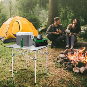 Camping Klapptisch aus Aluminium inkl. Tasche 70x70x70cm