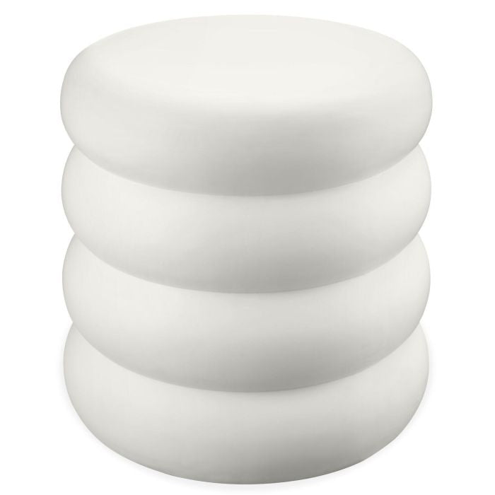 Beistelltisch Adina rund In- und Outdoor beige Ø 45 x 46 cm
