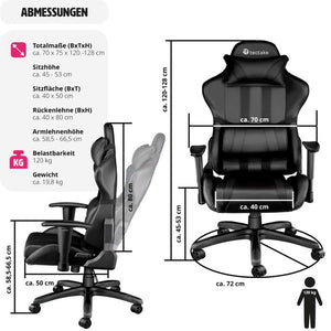 Racing Gaming Chair, Black