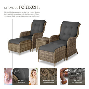 Rattan Sitzgruppe Benissa natur