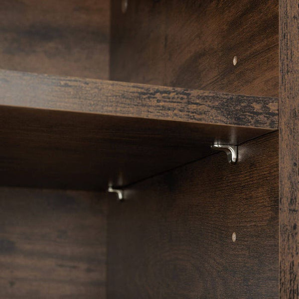 Sideboard 71x32x82cm Industrial dunkelbraun Türanschlag rechts
