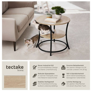 Beistelltisch Saint Louis Industrial Holz hell, Eiche Sonoma