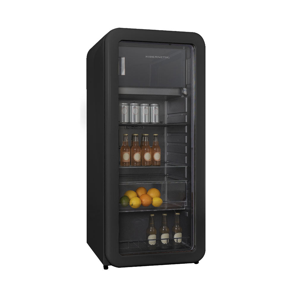 Kibernetik RKS149 Retro Getränkekühlschrank schwarz