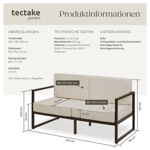 Garten-Loungesofa Comosa