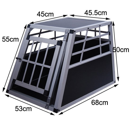Boîte de transport pour chien en aluminium, petite