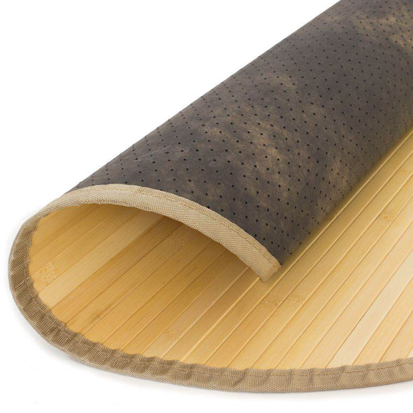 Bambusmatte Bambusteppich 200 cm rund natur