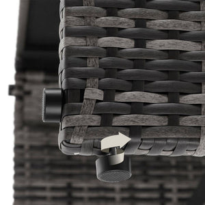 2-in-1-Rattanlounge-Set Monopoli grau